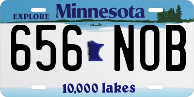 MN license plate 656NOB