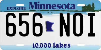 MN license plate 656NOI