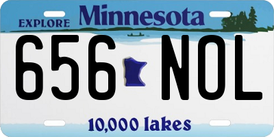 MN license plate 656NOL