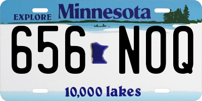 MN license plate 656NOQ