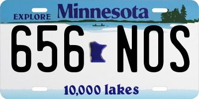 MN license plate 656NOS