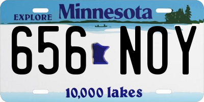 MN license plate 656NOY