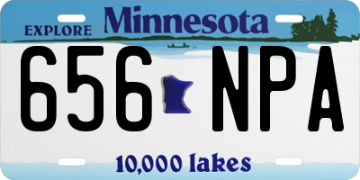 MN license plate 656NPA