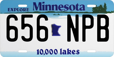 MN license plate 656NPB
