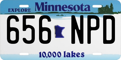 MN license plate 656NPD