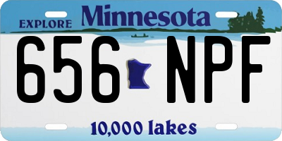 MN license plate 656NPF