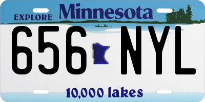 MN license plate 656NYL