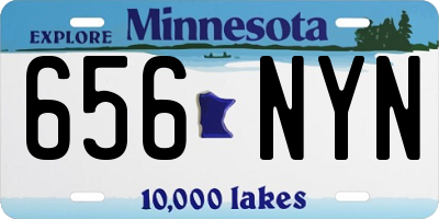 MN license plate 656NYN