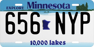 MN license plate 656NYP