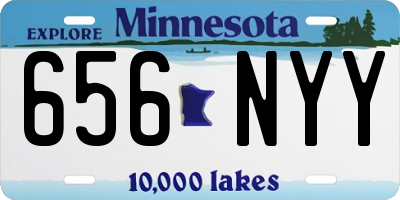 MN license plate 656NYY