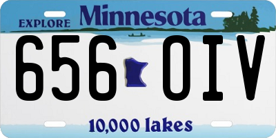MN license plate 656OIV