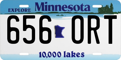 MN license plate 656ORT