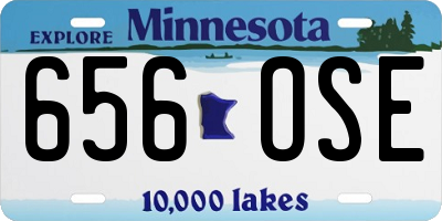MN license plate 656OSE