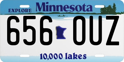 MN license plate 656OUZ