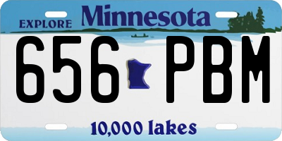 MN license plate 656PBM