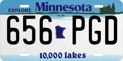 MN license plate 656PGD