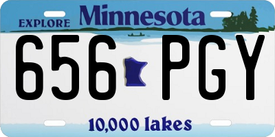 MN license plate 656PGY