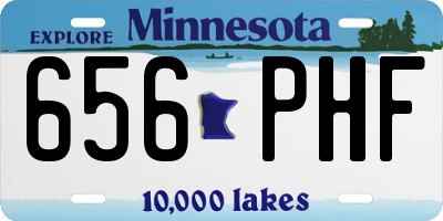 MN license plate 656PHF