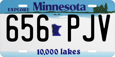 MN license plate 656PJV