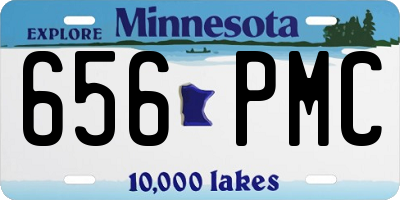 MN license plate 656PMC