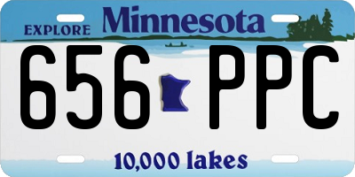 MN license plate 656PPC