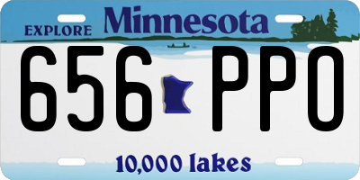 MN license plate 656PPO