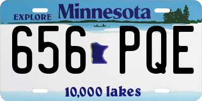 MN license plate 656PQE