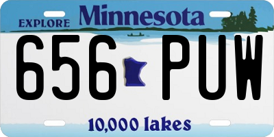 MN license plate 656PUW