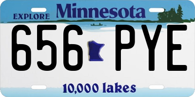 MN license plate 656PYE