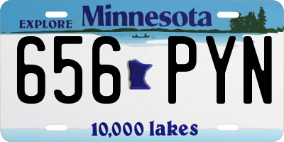 MN license plate 656PYN