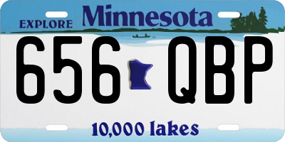 MN license plate 656QBP