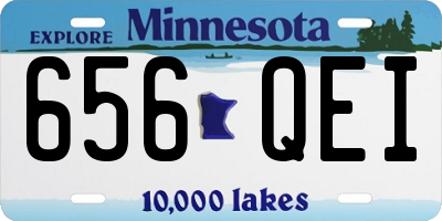 MN license plate 656QEI