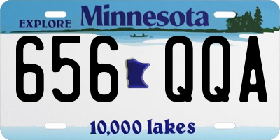 MN license plate 656QQA