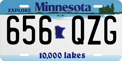 MN license plate 656QZG