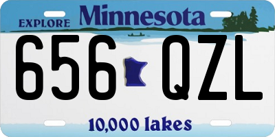 MN license plate 656QZL
