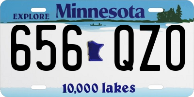 MN license plate 656QZO