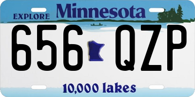 MN license plate 656QZP