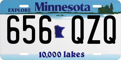 MN license plate 656QZQ