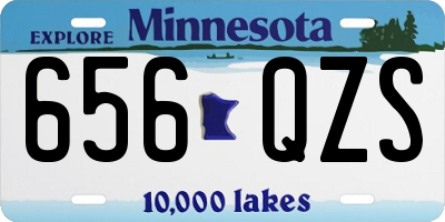 MN license plate 656QZS