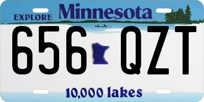 MN license plate 656QZT