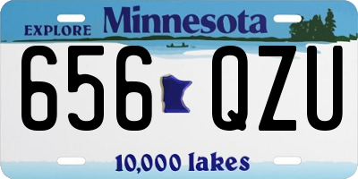 MN license plate 656QZU
