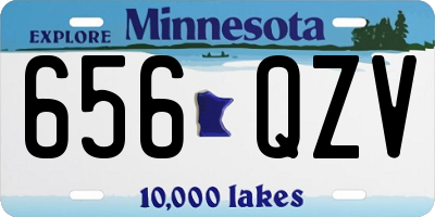 MN license plate 656QZV