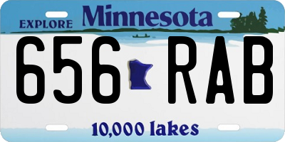 MN license plate 656RAB