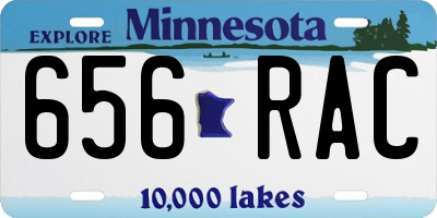MN license plate 656RAC