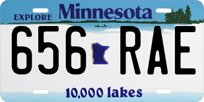 MN license plate 656RAE