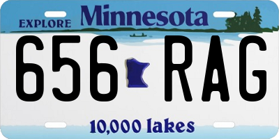 MN license plate 656RAG