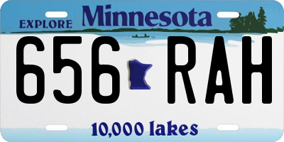 MN license plate 656RAH