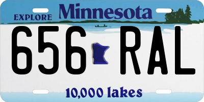 MN license plate 656RAL