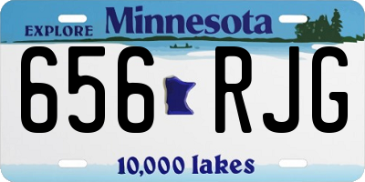 MN license plate 656RJG