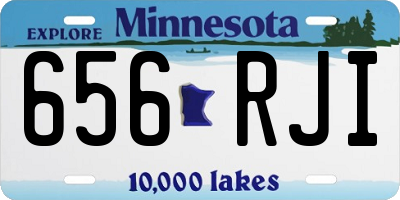 MN license plate 656RJI